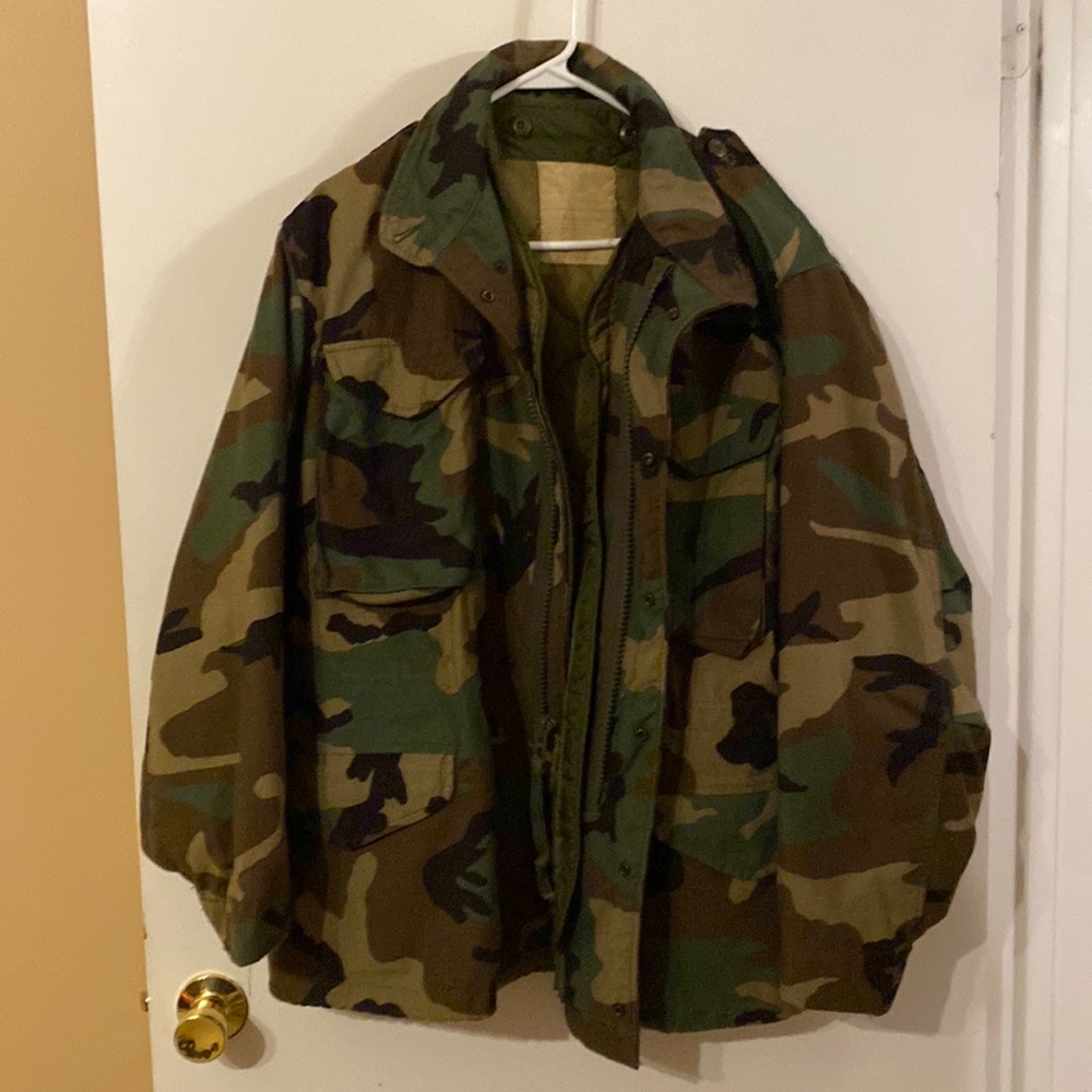 U.S. M65 Field Jacket Woodland with cold weather lining